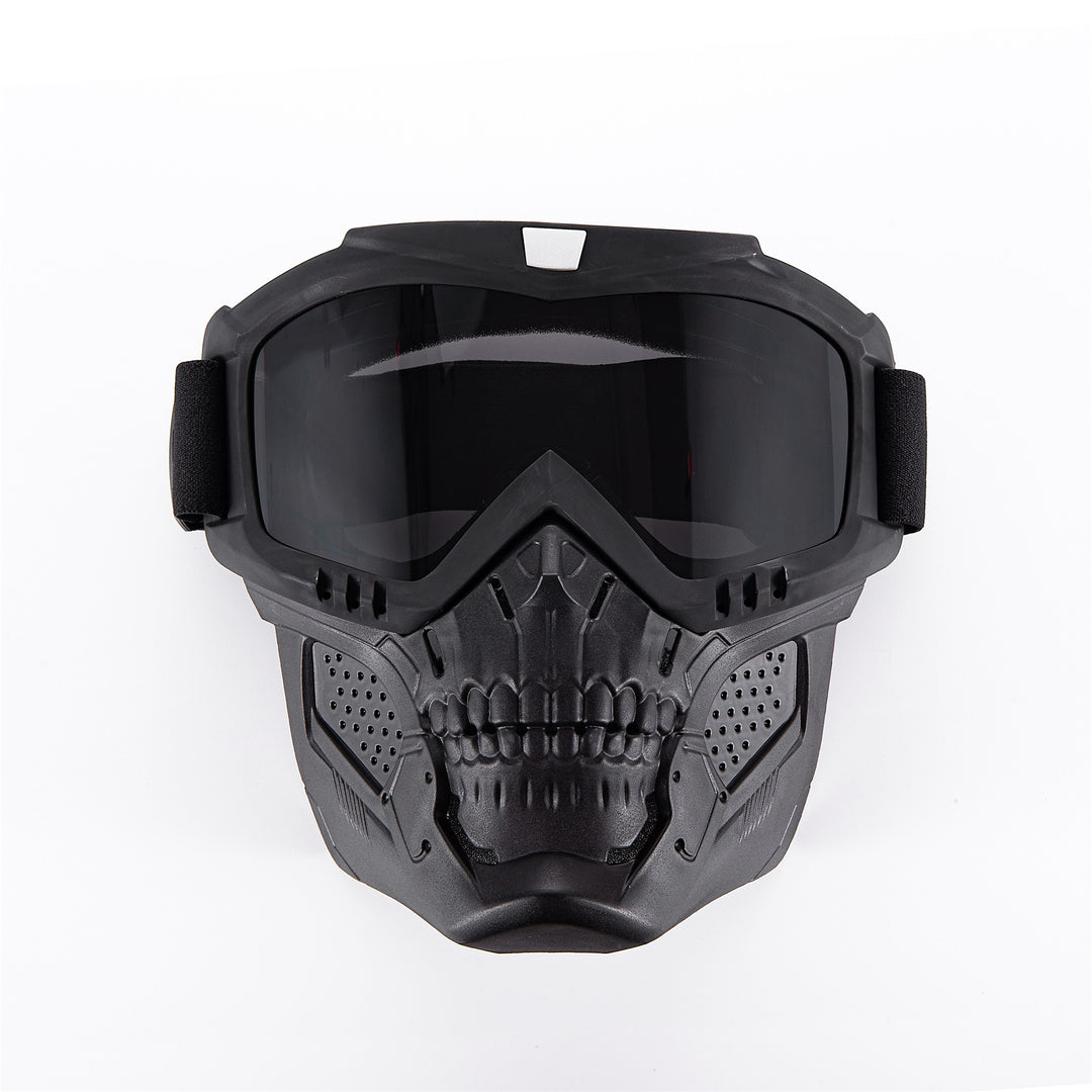Premium Motorcycle Skull Mouth Mask with UV Protection – Tactical Off-Road Riding Goggles, Windproof, Dust-Proof, Anti-Glare 