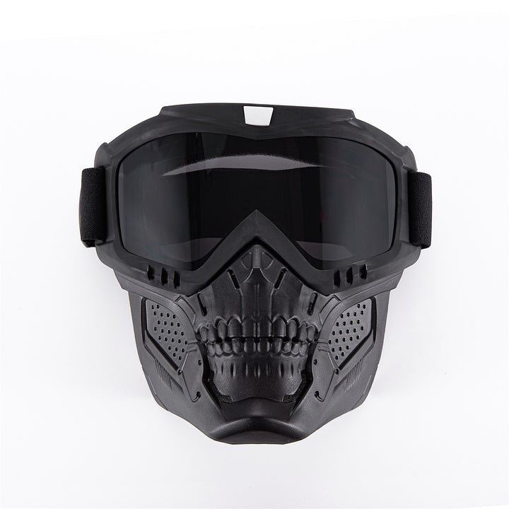 Premium Motorcycle Skull Mouth Mask with UV Protection – Tactical Off-Road Riding Goggles, Windproof, Dust-Proof, Anti-Glare 