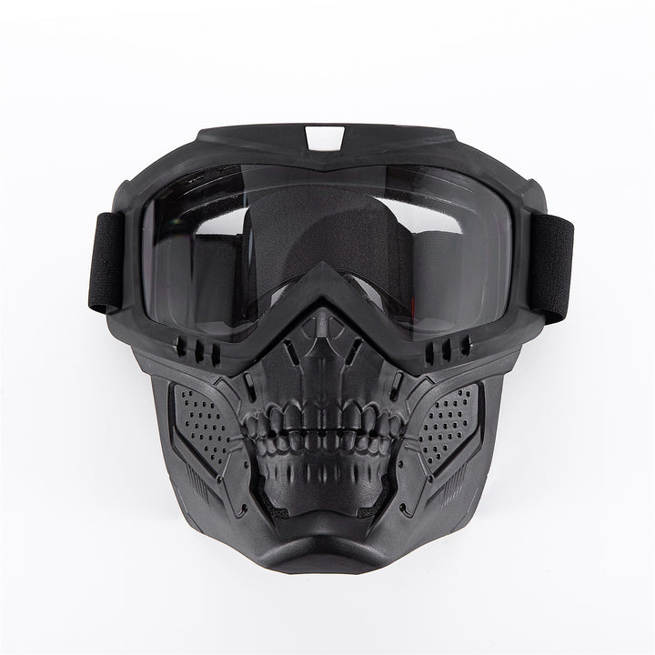 Premium Motorcycle Skull Mouth Mask with UV Protection – Tactical Off-Road Riding Goggles, Windproof, Dust-Proof, Anti-Glare 