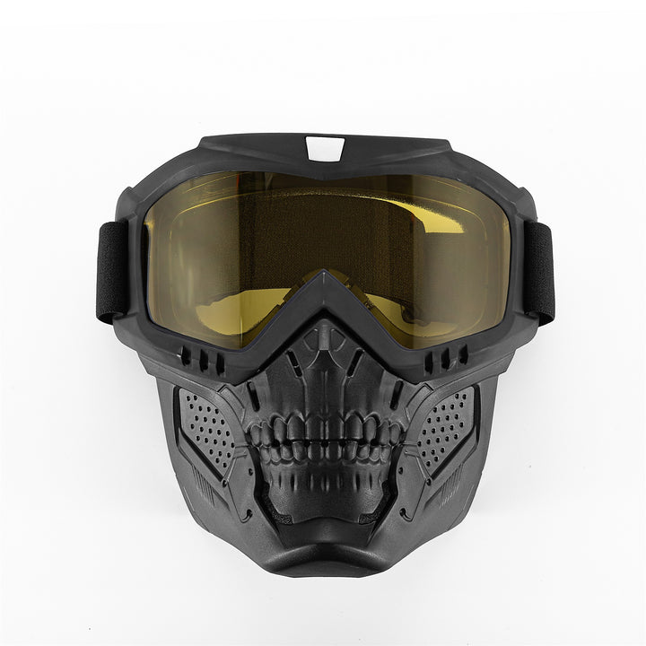 Premium Motorcycle Skull Mouth Mask with UV Protection – Tactical Off-Road Riding Goggles, Windproof, Dust-Proof, Anti-Glare 