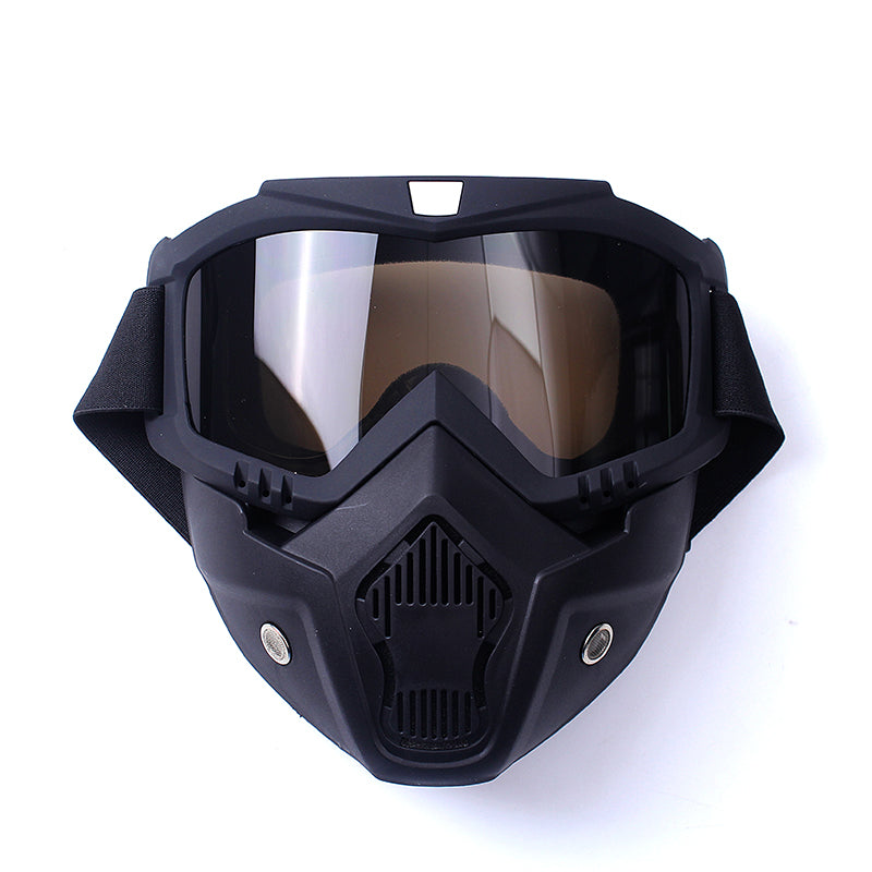 Premium Motorcycle Skull Mouth Mask with UV Protection – Tactical Off-Road Riding Goggles, Windproof, Dust-Proof, Anti-Glare 