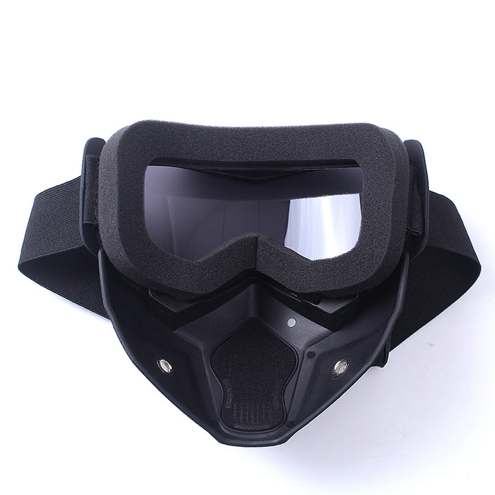 Premium Motorcycle Skull Mouth Mask with UV Protection – Tactical Off-Road Riding Goggles, Windproof, Dust-Proof, Anti-Glare 