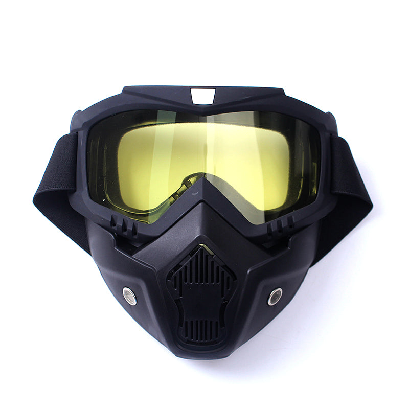 Premium Motorcycle Skull Mouth Mask with UV Protection – Tactical Off-Road Riding Goggles, Windproof, Dust-Proof, Anti-Glare 