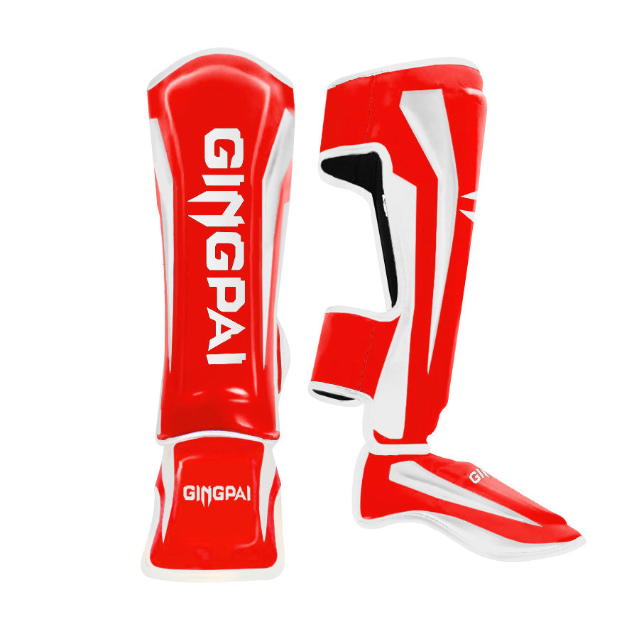 Premium Muay Thai Leg Protectors – High Quality Sanda Fighting Combo with Thickened Back Guard, Durable Leg Guards 