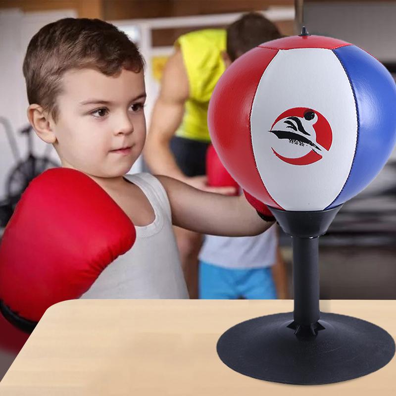 Premium Desktop Boxing Punching Ball – Suction Cup Mini Boxing Bag for Stress Relief & Fun – Fun Toy for Kids & Adults – 