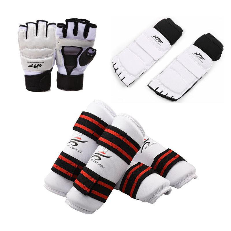 Premium Taekwondo Protective Gear Set – Thickened Combat Training Equipment for Boxing, Karate, Judo, Gloves, and Uniforms