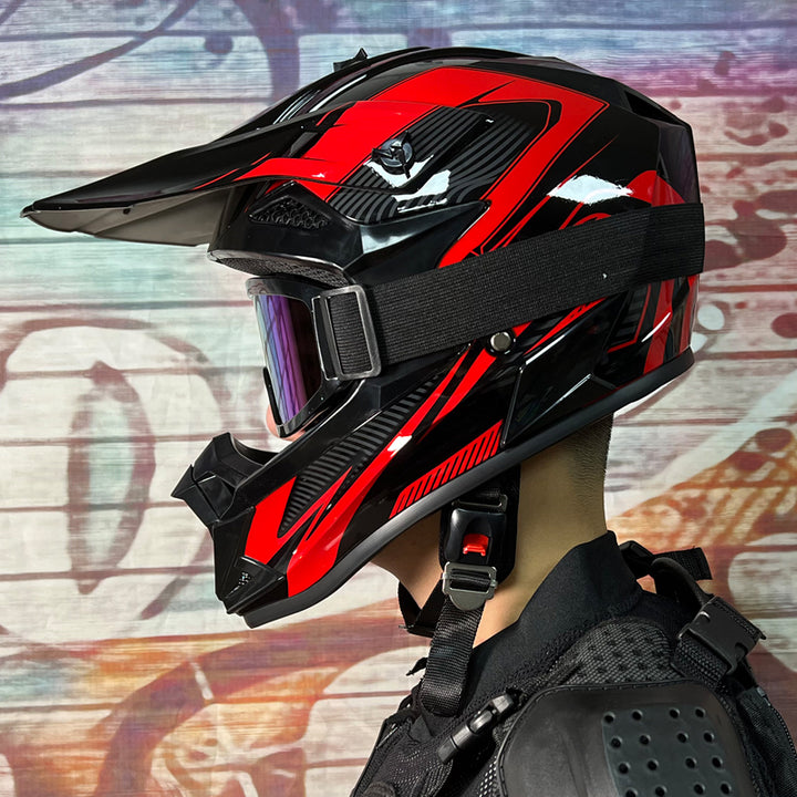 High-Quality Kids Off-Road Helmet - Motocross, Mountain Bike, ATV, DOT Certified, Lightweight ABS Material, Full Face Safety