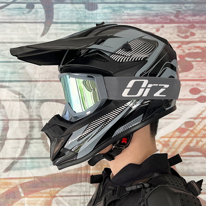 High-Quality Kids Off-Road Helmet - Motocross, Mountain Bike, ATV, DOT Certified, Lightweight ABS Material, Full Face Safety