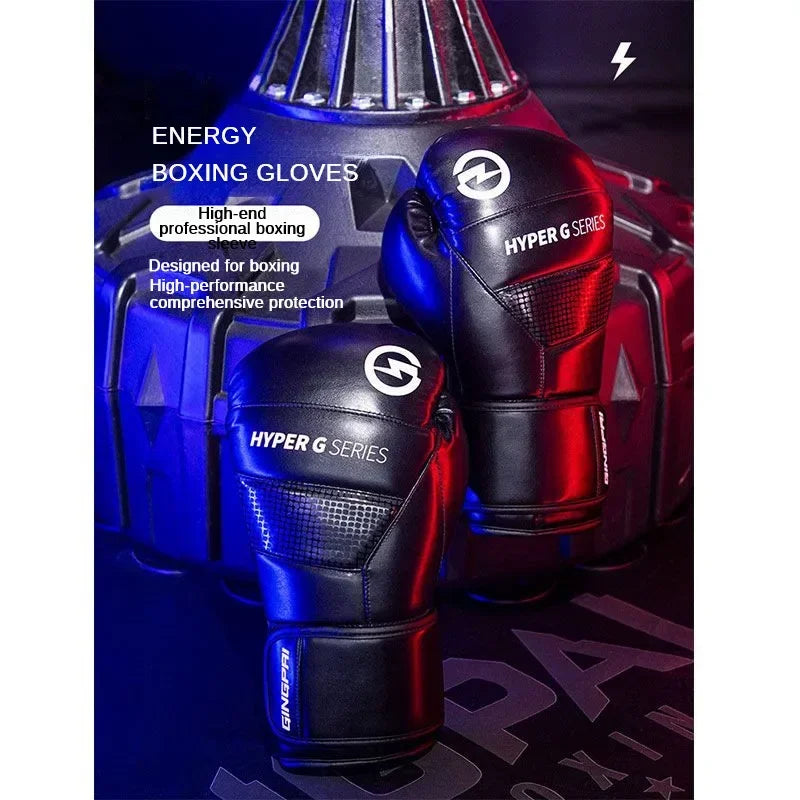 Premium Boxing Gloves – High Quality PU Leather, Wear-Resistant & Breathable, Thickened Protective Gloves for Sanda & Combat