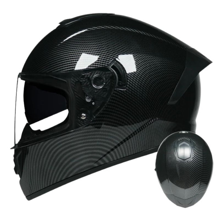 Premium Full Face Racing Motorcycle Helmet – Winter Warm Double Visor, Motorbike Sports Helmet, Adjustable Ventilation