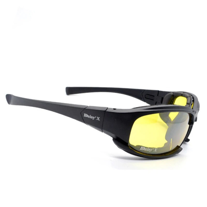 Premium Tactical Polarized Sport Glasses – UV Protection, Anti-Glare, 4 Lens Options for Shooting, Airsoft, Hunting, Hiking & Safety Eyewear - StrengthXPhysiotherapy