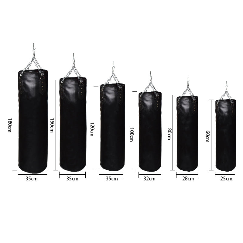 Premium Boxing Sandbag – High-Quality PU Punching Bag for Adult Practice – Durable Taekwondo, Karate & Thai Boxing Training – Includes Strong Metal Chain, Zipper Seal & Multiple Sizes - StrengthXPhysiotherapy