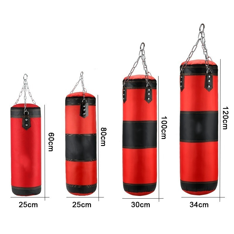 Premium Heavy Punching Sandbag – Durable Boxing Bag with Metal Chain Hook – Kick, Karate, Taekwondo Training – Includes Boxing Gloves, Wrist & Foot Guards, Shock-Absorbing Foam - StrengthXPhysiotherapy