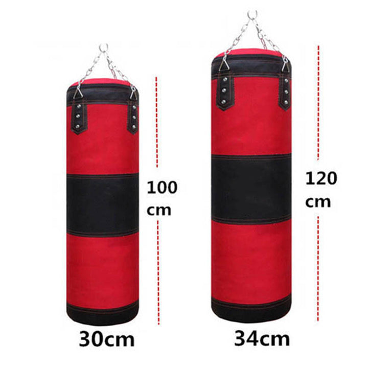 Premium Heavy Punching Sandbag – Durable Boxing Bag with Metal Chain Hook – Kick, Karate, Taekwondo Training – Includes Boxing Gloves, Wrist & Foot Guards, Shock-Absorbing Foam - StrengthXPhysiotherapy