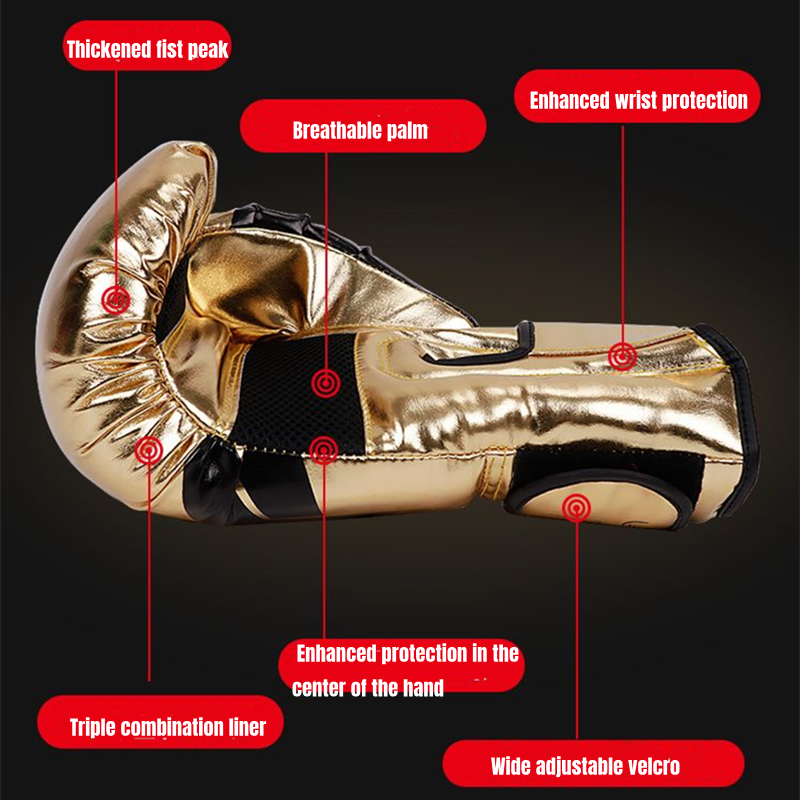 Premium Boxing Gloves for Men & Women – High Quality Leather, Durable Combat Gloves for MMA, Muay Thai, Karate & Sanda 