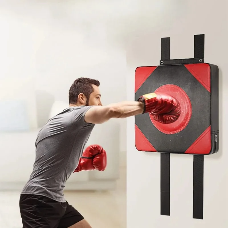 Premium Leather Wall Focus Pads – Adjustable Height Boxing & Muay Thai Target – Durable Foam Padding for Safe Impact – Ideal 
