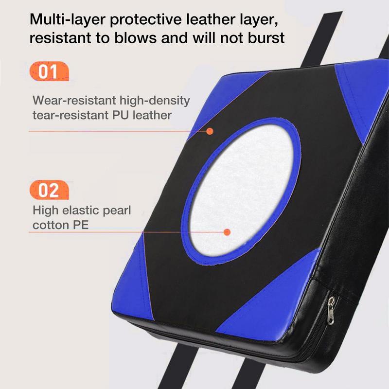Premium Leather Wall Focus Pads – Adjustable Height Boxing & Muay Thai Target – Durable Foam Padding for Safe Impact – Ideal 