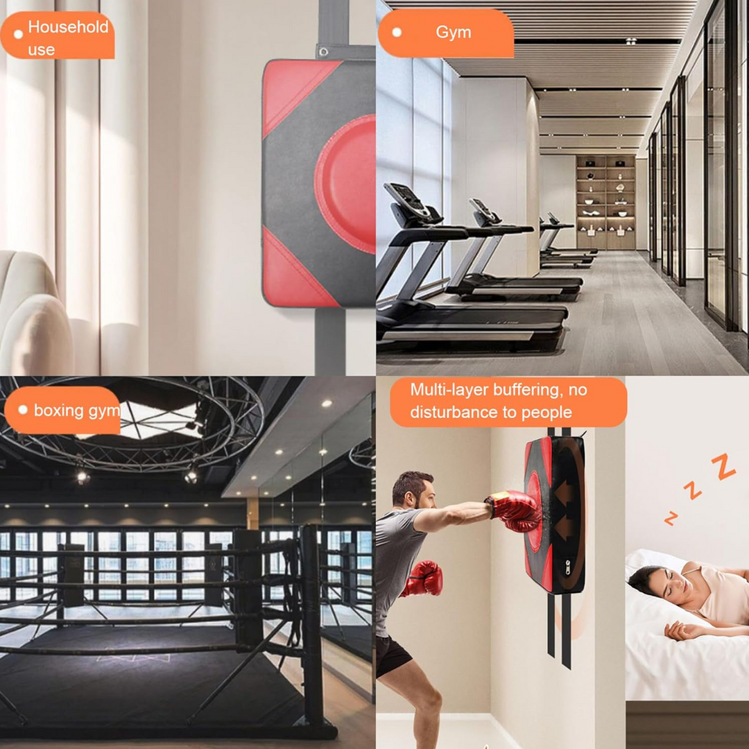 Premium Leather Wall Focus Pads – Adjustable Height Boxing & Muay Thai Target – Durable Foam Padding for Safe Impact – Ideal 