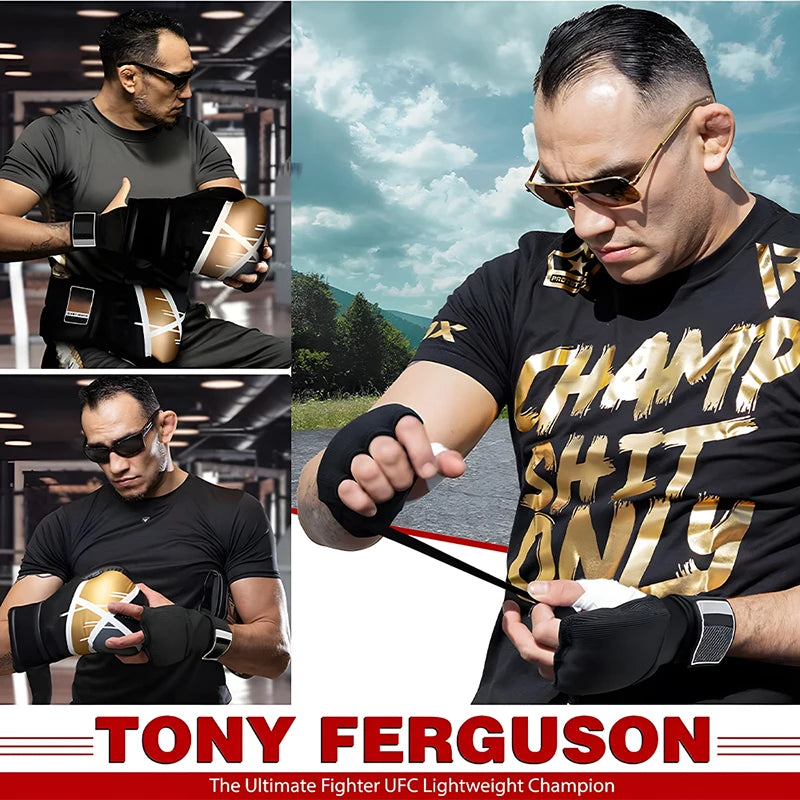 Premium MMA Half-Finger Boxing Gloves – Padded Foam Inner Gloves for Boxing, MMA, Muay Thai, Kickboxing, Taekwondo & Karate