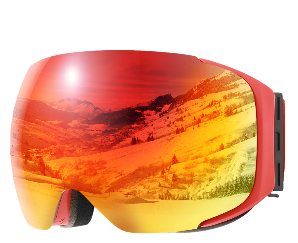 Premium Magnetic Ski Goggles – Quick-Change Lens, UV400 Protection, Anti-Fog, Explosion-Proof, Snowboard Ski Glasses