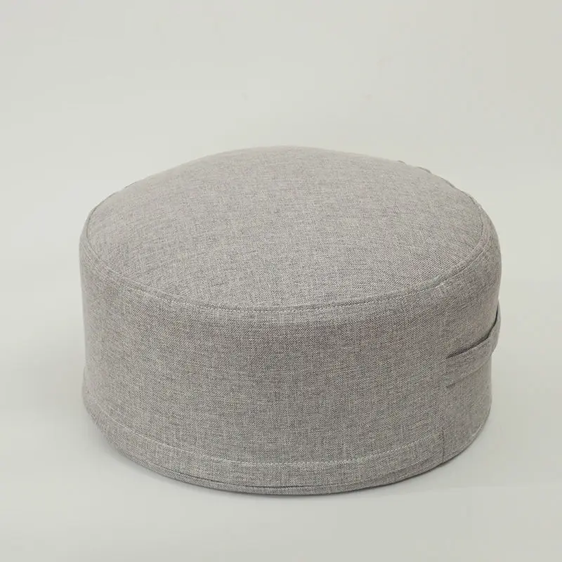Premium Round High-Strength Sponge Seat Cushion – Comfortable Tatami Meditation & Yoga Pad – Removable Linen Cove