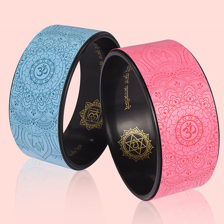 Premium 12.2 Inch Yoga Wheel for Back Pain Relief – Durable Myofascial Release Prop for Improved Flexibility and Posture – PU