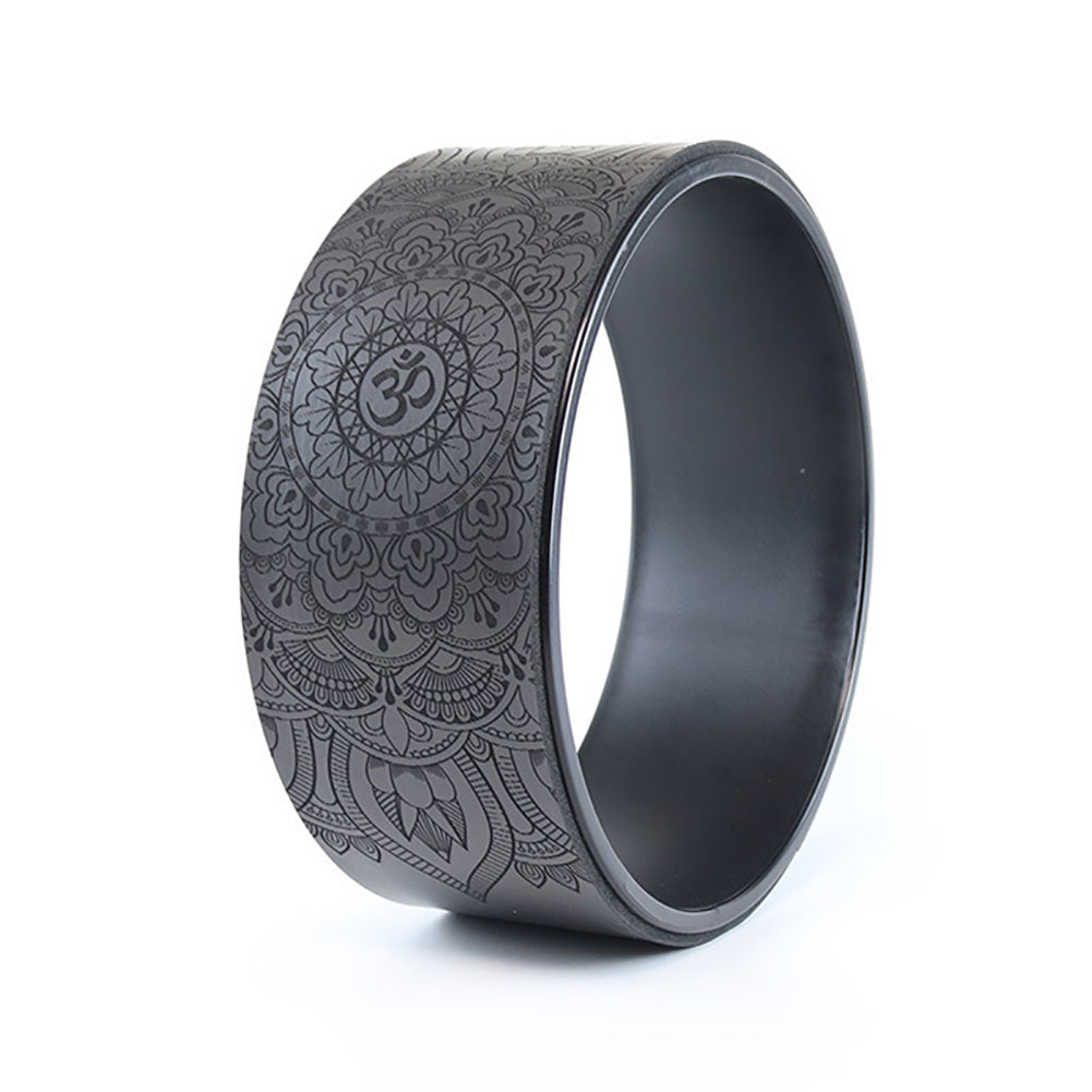 Premium 12.2 Inch Yoga Wheel for Back Pain Relief – Durable Myofascial Release Prop for Improved Flexibility and Posture – PU