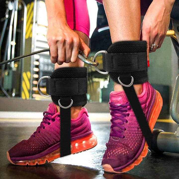 Premium Ankle Straps for Cable Machines – Adjustable, Breathable Fully Padded Ankle Cuffs for Leg Exercises, Workouts, and 