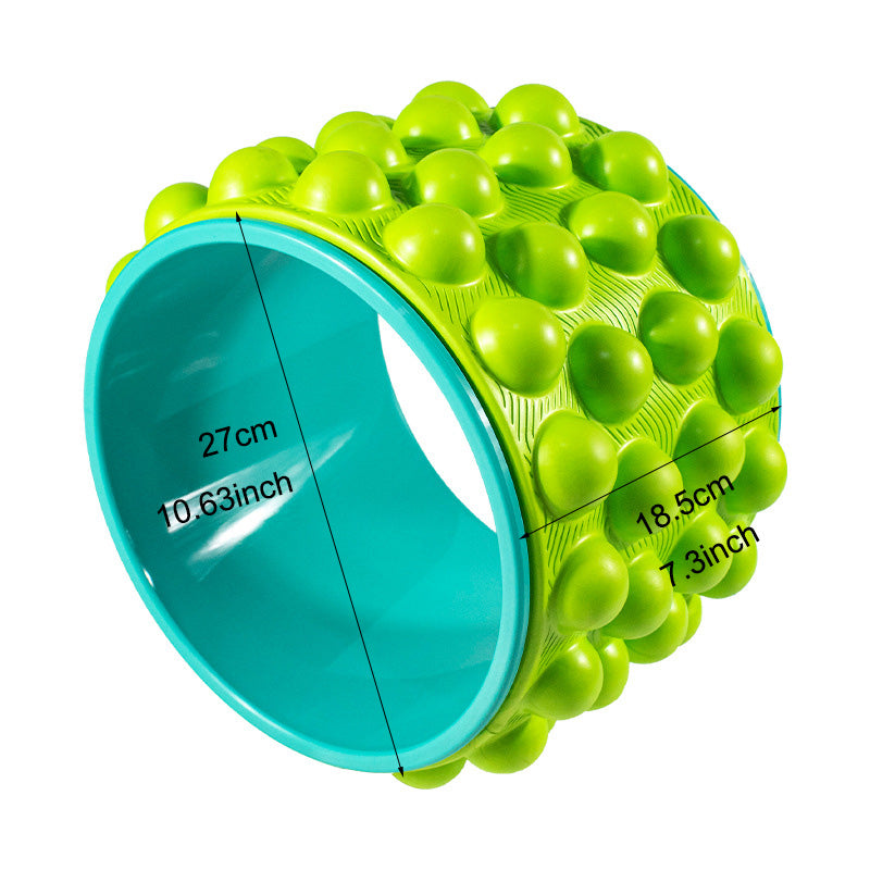 Premium Yoga Wheel – Back Stretcher & Massager for Pain Relief – Durable, Non-Slip Frame – Strong Support Up to 440 lbs 