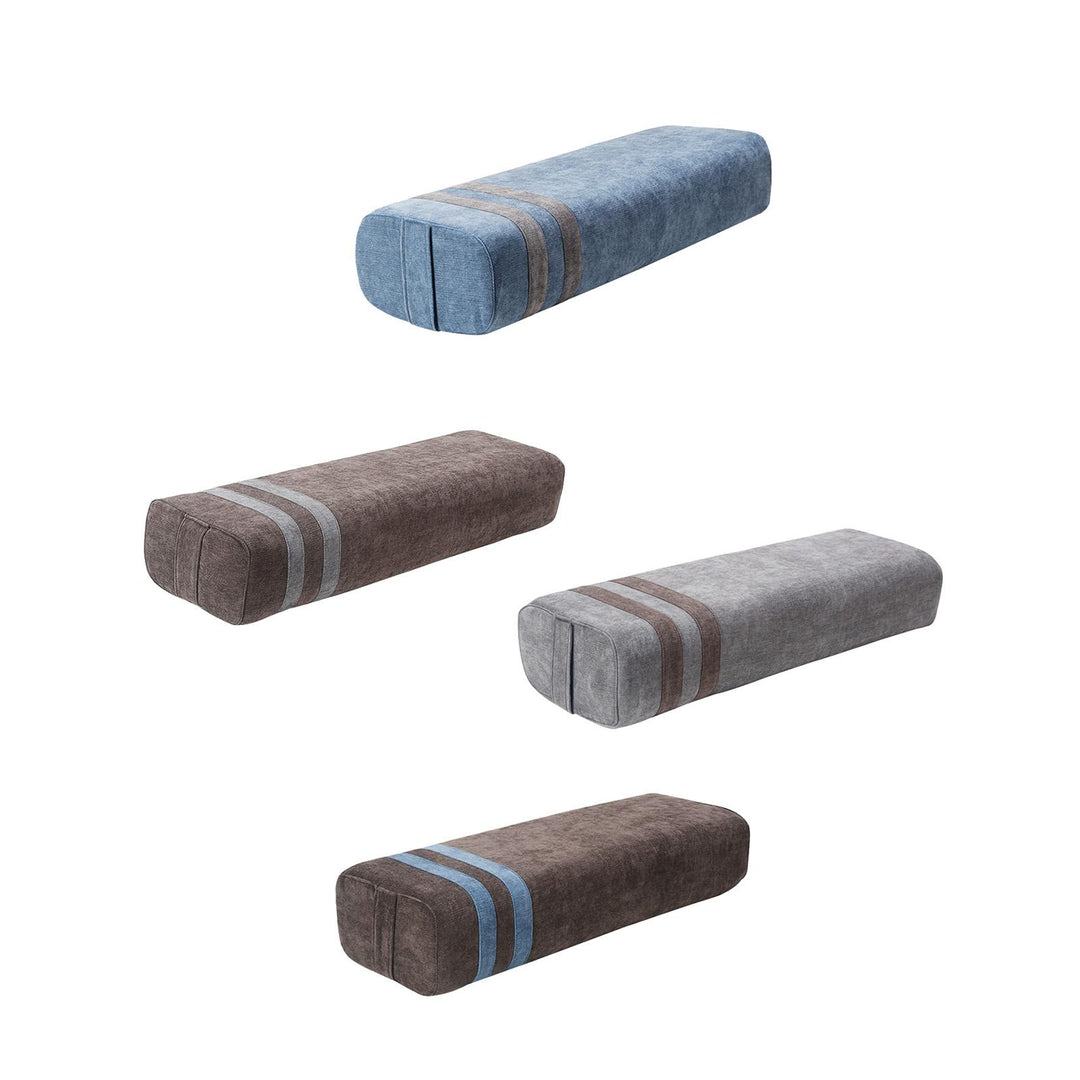 Premium Yoga Bolster Pillow for Restorative Practice – Thick, Ergonomic Design for Comfort & Stability – Suede Fabric with