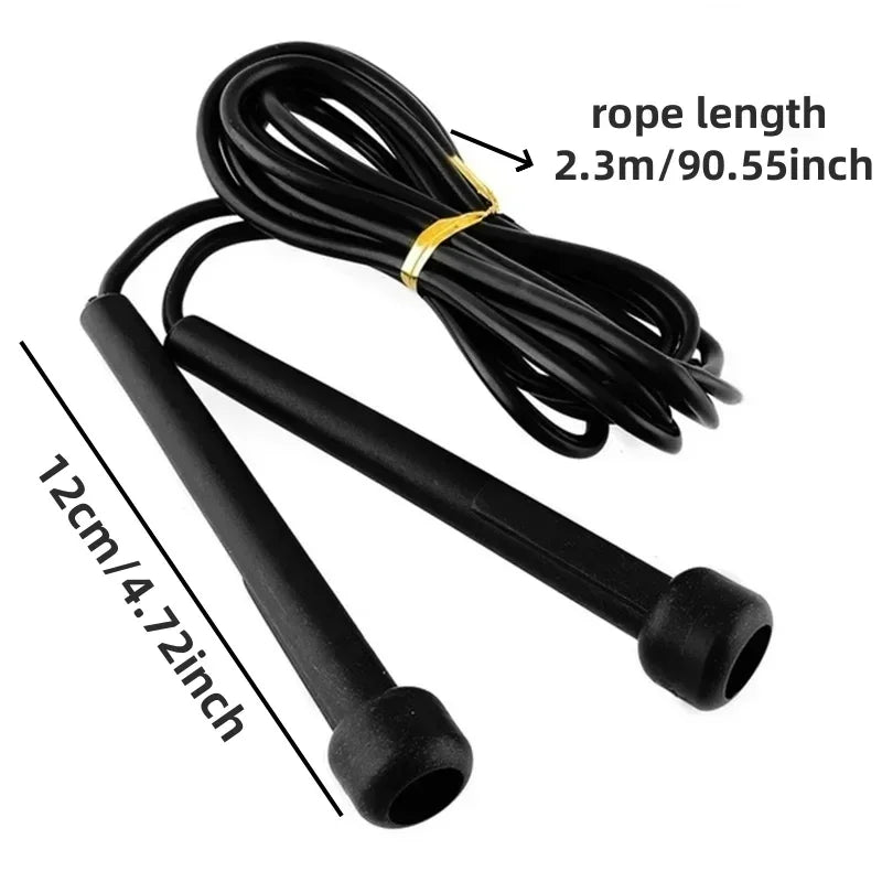 Premium PVC Skipping Rope – Adjustable Length Jump Rope for Fitness Training, Weight Loss, and Cardio Exercise, 2.3m Long