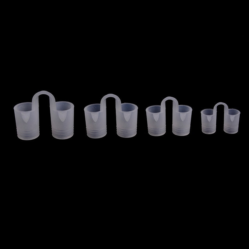 Premium Anti Snoring Silicone Nose Vents - 8pcs Nasal Dilator Set, 4 Sizes & 2 Styles (Hollow & Solid), Comfortable Snoring